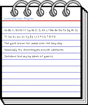 Gumbaldpfont Regular Font