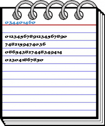 Hadley Numerals Mo1 Regular Font