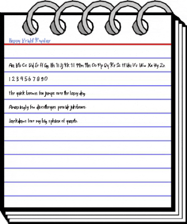 Happy Bright Regular Font