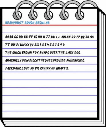 HEAVYRUST ROUGH Regular Font