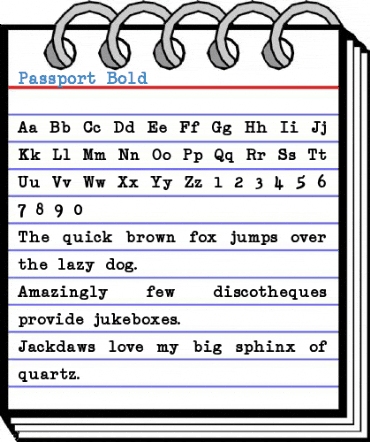 Passport Bold Font