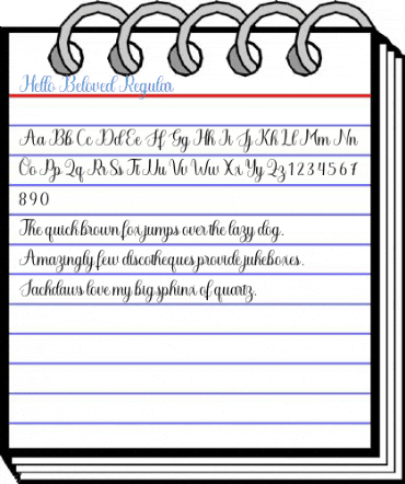 Hello Beloved Regular Font