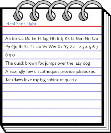Ideal Sans Light Font