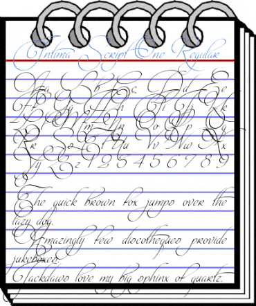 Intima Script One Regular Font