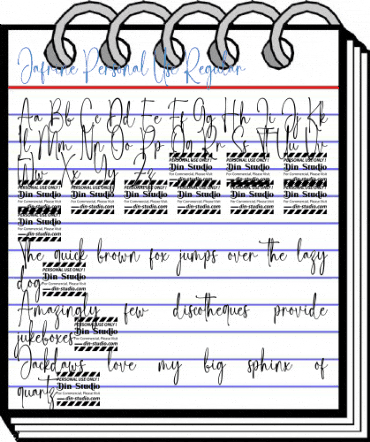 Jafrine Personal Use Regular Font