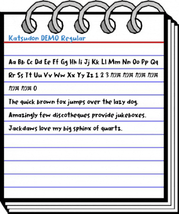 Katsudon DEMO Regular Font