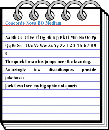 Concorde Nova BQ Medium Font