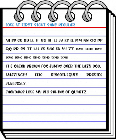 Love At First Sight Sans Regular Font