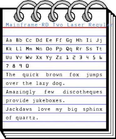 Mainframe-RD Two Laser Regular Font