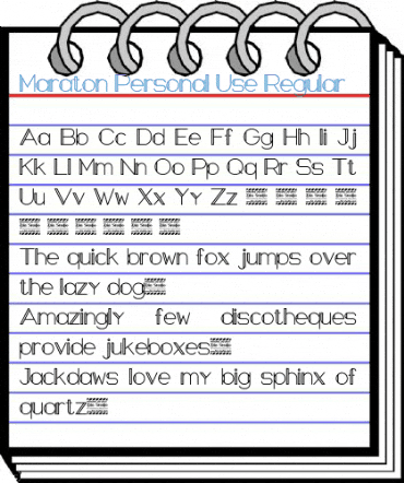 Maraton Personal Use Regular Font