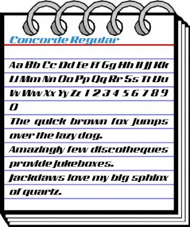 Concorde Regular Font