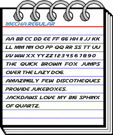 Mecha Regular Font