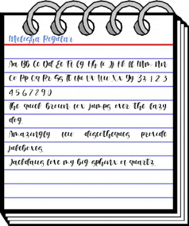 Melisha Regular Font