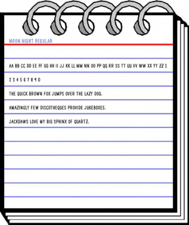 Moon Night Regular Font