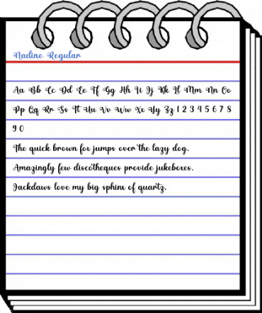 Nadine Regular Font