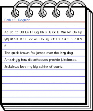 Path 101 Regular Font