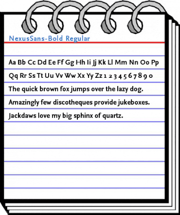 NexusSans-Bold Regular Font