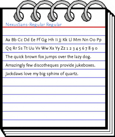NexusSans-Regular Regular Font