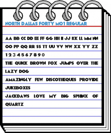 North Dallas Forty Mo1 Regular Font