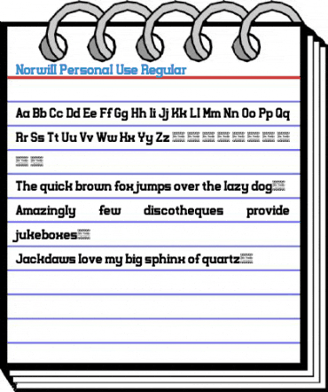 Norwill Personal Use Regular Font