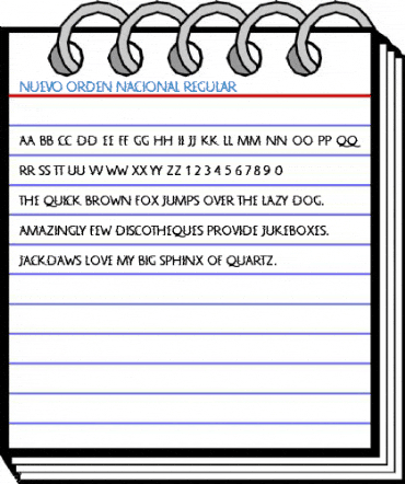 Nuevo Orden Nacional Regular Font