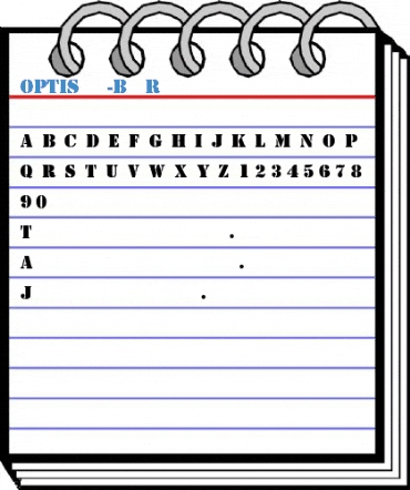 OPTIStencil-Bold Regular Font