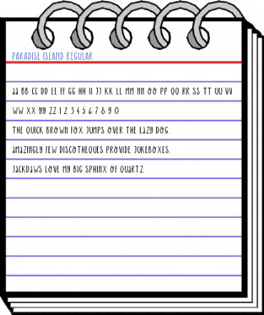 Paradise Island Regular Font