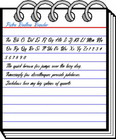Putra Radhen Regular Font