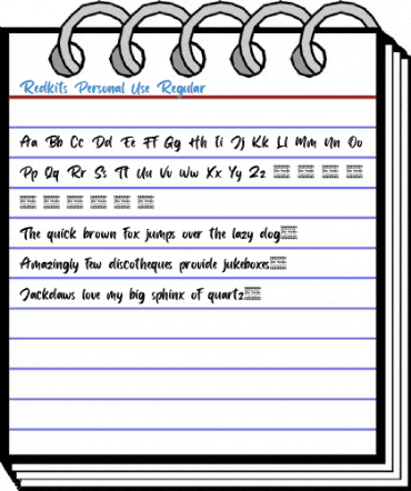 Redkits Personal Use Regular Font