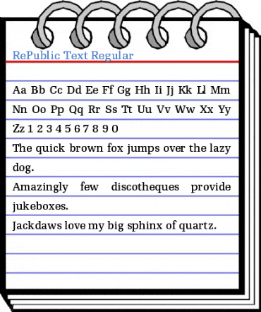 RePublic Text Regular Font