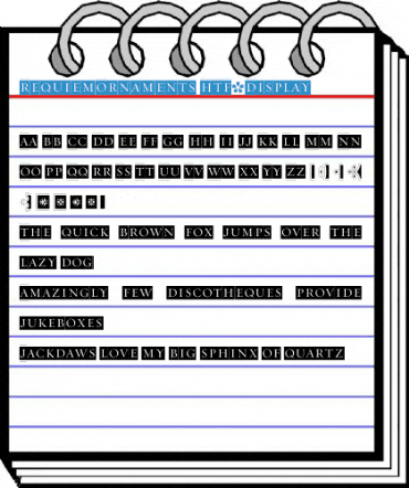 RequiemOrnaments HTF-Display Font