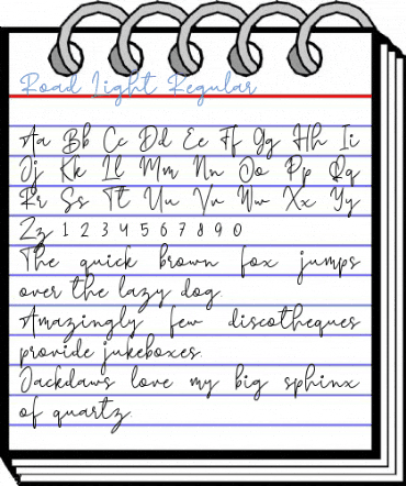 Road Light Regular Font