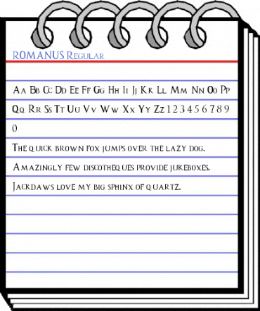 ROMANUS Regular Font