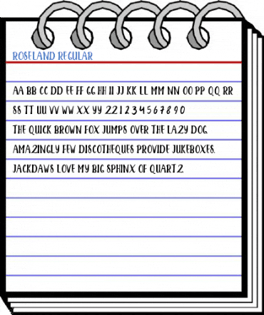 ROSELAND Regular Font