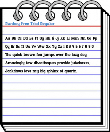 Runboy Free Trial Regular Font
