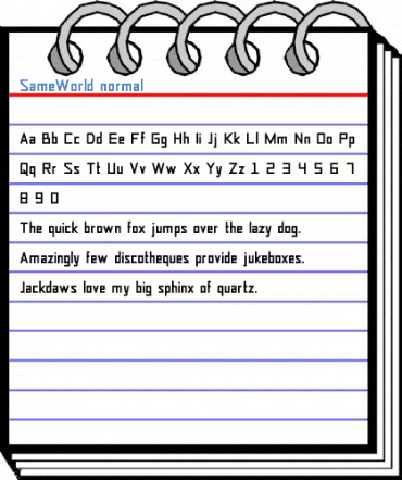 SameWorld normal Font