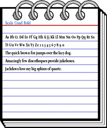 Scala Cond Bold Font