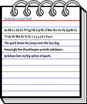 ScalaSans Cond Bold Font