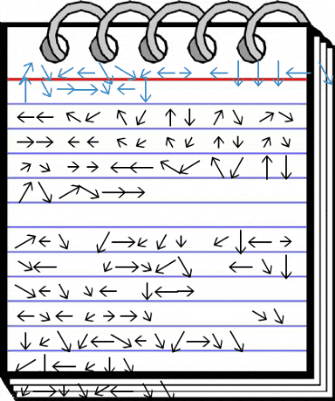 Sebastian Arrrows Text Regular Font