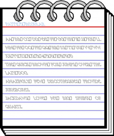 Patty 5 Regular Font