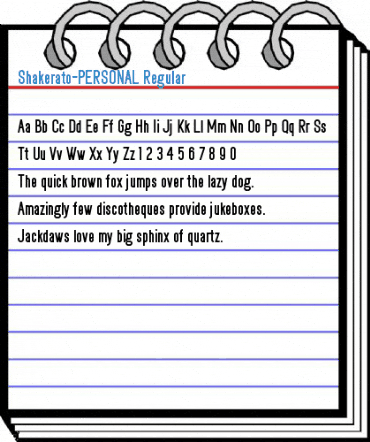 Shakerato-PERSONAL Regular Font