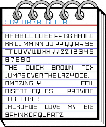 Skylark Regular Font