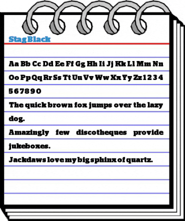 Stag Black Font
