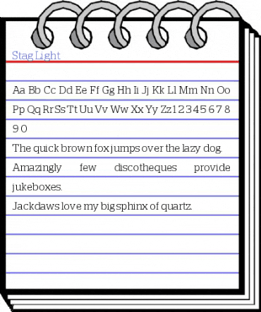 Stag Light Font