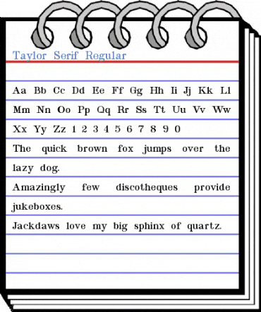 Taylor Serif Regular Font