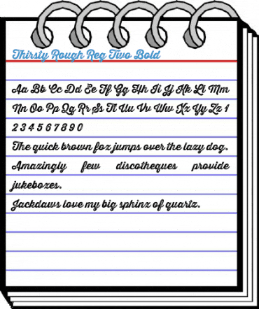 Thirsty Rough Reg Two Bold Font
