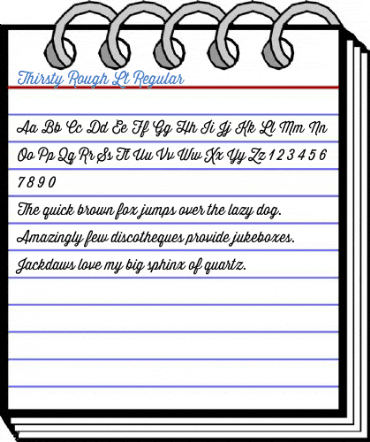 Thirsty Rough Lt Regular Font