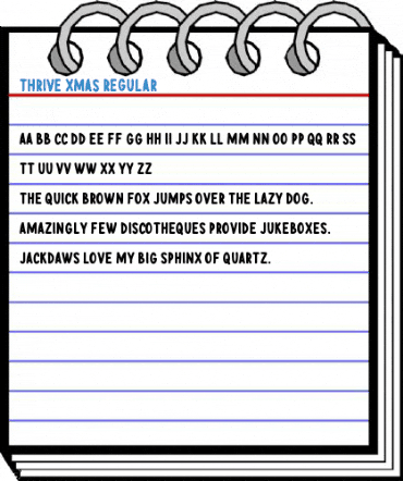 Thrive Xmas Regular Font