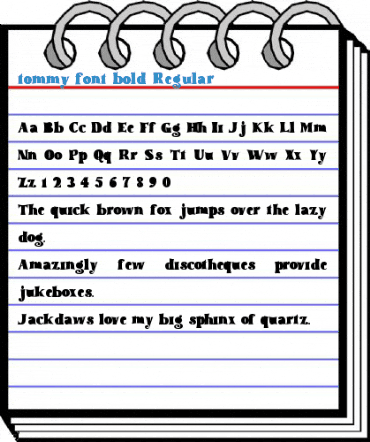 tommy font bold Regular Font