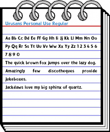 Urusans Personal Use Regular Font